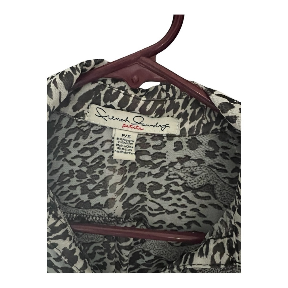 French Laundry Animal Print Blouse - Picture 3 of 3